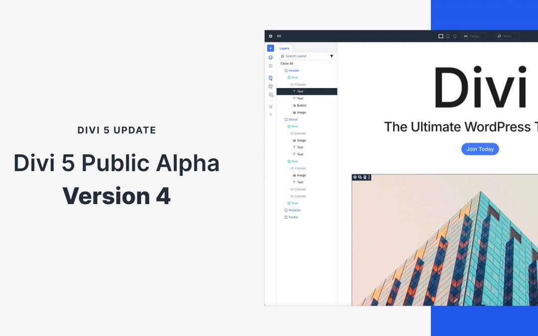 Divi 5 Public Alpha Version 4: The Future of Web Development Unveiled